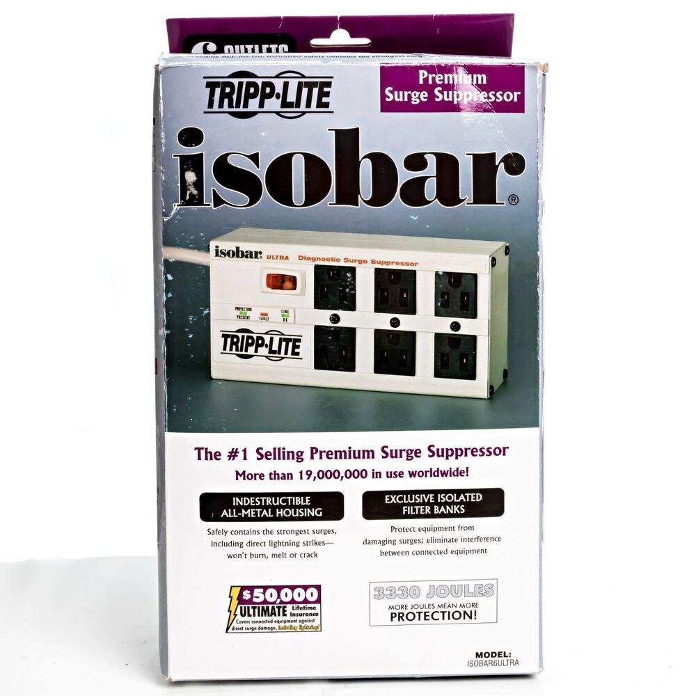 TrippLite ISOBAR6ULTRA 6-Outlet Surge Protector Power Strip